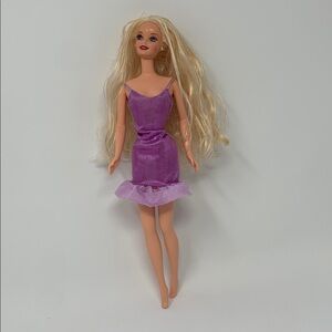 Barbie Purple Dress Doll with Blonde Hair